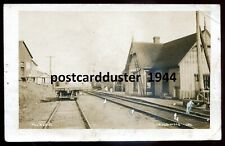 INGLEWOOD Ontario 1910 Depot Train Station. Real Photo Postcard picture