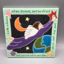 Irene's Tiles Irene Otis Clay Tile 1999 Take A Chance You Can Catch Your Star picture
