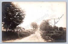 J87/ Tyrrell Ohio RPPC Postcard c1910 Trumbull County Road Homes 1752 picture