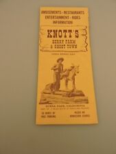 Vintage Knott's Berry Farm & Ghost Town Brochure picture