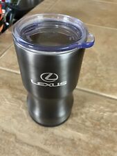 LEXUS Automobile Tumbler/Coffee Mug w/Lid 15.2 Oz Metallic Gray GREAT CONDITION picture