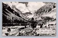 Leevining Canyon & Tioga Pass RPPC Yosemite Gateway Bob Olson Photo ~1940s picture