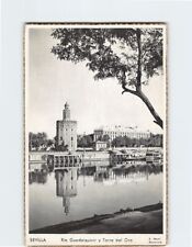 Postcard The Guadalquivir River and Golden Tower, Seville Spain picture