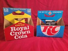 Vintage Royal Crown RC Cola Cardboard Carrier - lot of 2 picture
