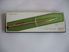 Cross pen w box #6602 1/20 12 kt gold filled Herbal Tegrin PD advertising picture