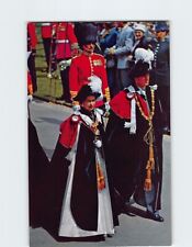 Postcard HM Queen Elizabeth II and HRH Prince Philip Garter Ceremony England picture