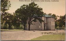Vintage 1910s MIDDLETOWN, California Postcard PUBLIC SCHOOL Building View UNUSED picture