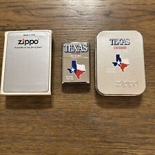 1999 State Of Texas Statehood Zippo Lighter Rare Sampler Sealed Unfired MIB picture