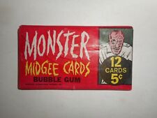 1963 MONSTER LAFFS MIDGEE CARDS UNOPENED PACK TOPPS *SUPER RARE* picture