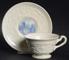 Wedgwood Randolph Macon Woman's College Blue Cup & Saucer 3459583 picture