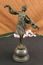 SIGNED Kernalan, bronze statue art deco Dancer sculpture Home Office Hot Cast picture