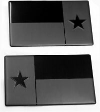 Texas Metal Flag Emblem for Cars Forward and Reverse Set (5
