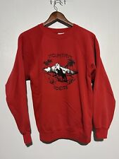 Vintage Red 80s Horse Riding Mountain Sweatshirt Size Large 715 picture