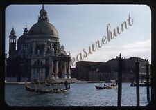 Venice Italy Boats Canal 1950s 35mm Slide Red Border Kodachrome picture