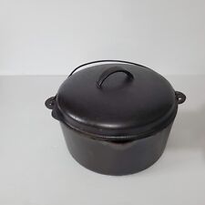 Vintage Chicago Iron Works Foundry Cast Iron Pot Dutch Oven With Lid Antique S10 picture
