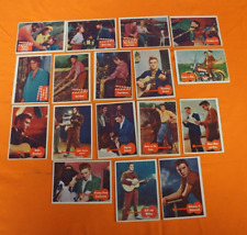 Vintage 1956 Topps Elvis Presley Trading Cards Lot Of 17 picture