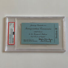 1953 President Dwight Eisenhower Inauguration Platform Section H Ticket Pass PSA picture