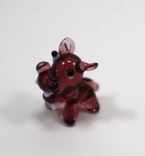 LDTOP purple hippo hippopotamus glass figurine miniature Ganz mini ER75060 picture