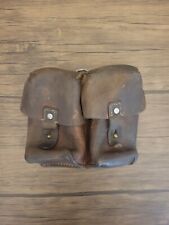 Yugoslavian SKS Leather Dual Cell Ammo Pouch Pre-Owned Used picture