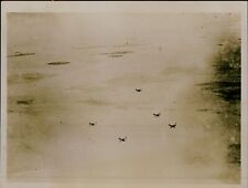 GA4 Original Underwood Photo HISTORIC AIRPLANES Flying in Formation Aviation picture