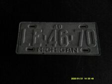 1948 Michigan License Plate picture