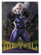 2013 Fleer Marvel Retro Invisible Woman Metal Card #2 Foil Insert Upper Deck picture