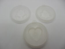 Set of 3 VintageTupperware Replacement Lids for Jel N Serve Mold  #620/631/633 picture