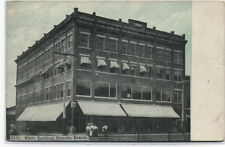 WHITE BUILDING~PARSONS,KANSAS~1911  POSTCARD picture