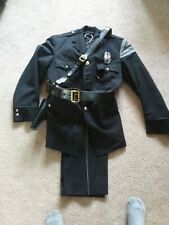 VTG 1940s/1950s LOCK HAVEN FIRE POLICE PA UNIFORM W/BADGE -WHISTLE- HOLSTER  picture