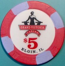 $5 Casino Chip. Grand Victoria, Elgin, IL. W01a. picture