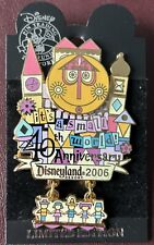 Disney Disneyland It’s a Small World 40th Anniversary Pin 2006 LE 1500 Moving picture