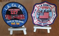 LA County Station 127 Set of 2 Fire Patches EMERGENCY Home of the Show  NEW ... picture