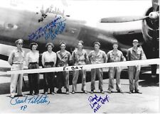 Paul Tibbets & Wasp Pilots, B29, Signed 5 x 7 by Four Crewmembers, Rare? 509th picture