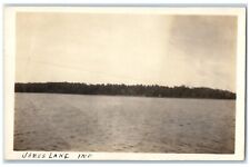 c1910's View Of James Lake Indiana IN RPPC Photo Unposted Antique Postcard picture