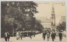 1905 THE MALL Tremont Street Boston Massachusetts People Shopper Attire Postcard picture