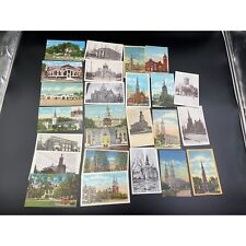 24 Vintage Postcards Indiana 1940's 15 Linen picture