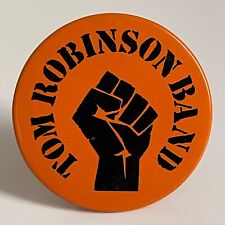 Vintage 1978 TOM ROBINSON BAND promo button TRB pin badge Power in The Darkness picture