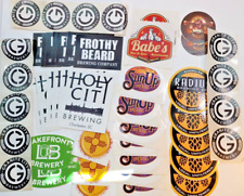 45 Craft Beer Brewery Sticker Lot Unused Beer Breweriana Micro Bar Multiples picture