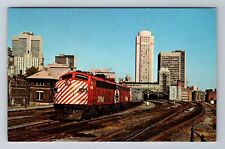 Transcontinental Train Of CP Rail, Train, Transportation, Vintage Postcard picture