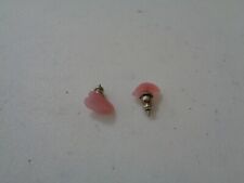 Pair of Small Pink Heart Earrings for Pierced Ears *# picture