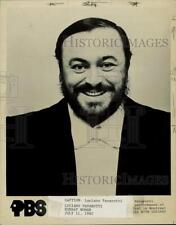 1982 Press Photo Singer Luciano Pavarotti - kfx32118 picture