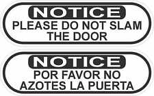 StickerTalk Do Not Slam Door / No Azotes La Puerta Stickers, 5 inches x 1.5 i... picture