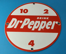 Vintage Dr Pepper Porcelain Soda Cola Beverage Collection Man Cave Bar Gas Sign picture