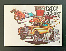 1969 ORIGINAL ODD RODS CARD #1 BIG DADDY by DONRUSS NEAR MINT picture