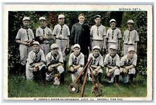 Lisle Illinois IL Postcard St. Joseph's Bohemian Orphanage Baseball Team 1922 picture