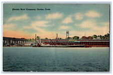 c1940's Electric Boat Company Groton Connecticut CT Vintage Unposted Postcard picture