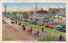 1940 Posted The Boardwalk Sunnyside Toronto Canada Postcard Vtg #20 picture