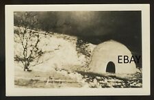 1915 circa ARCTIC IGLOO on a hillside # 2 RPPC picture