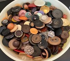 50+ Larger Size Button Lot Many Materials & Designs Vintage Art & Collecting C1 picture
