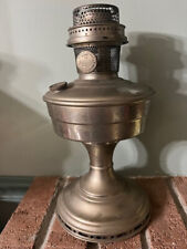 Vintage ALADDIN ~ Mantle Lamp Co. Nickel 12 Table Kerosene Oil Lamp picture